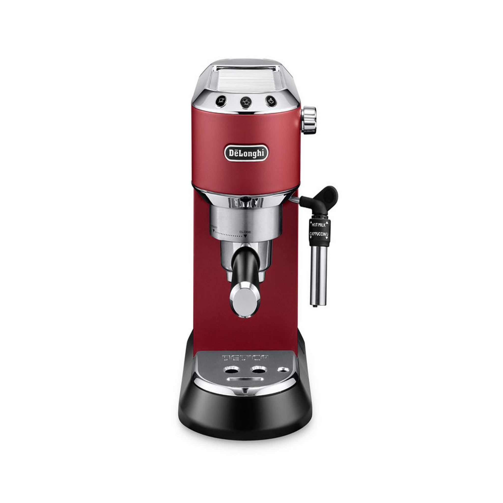 Voir la diapositive 2 : DELONGHI DELONGHI EC 685.R  Machine expresso classique Dedica Style - Rouge