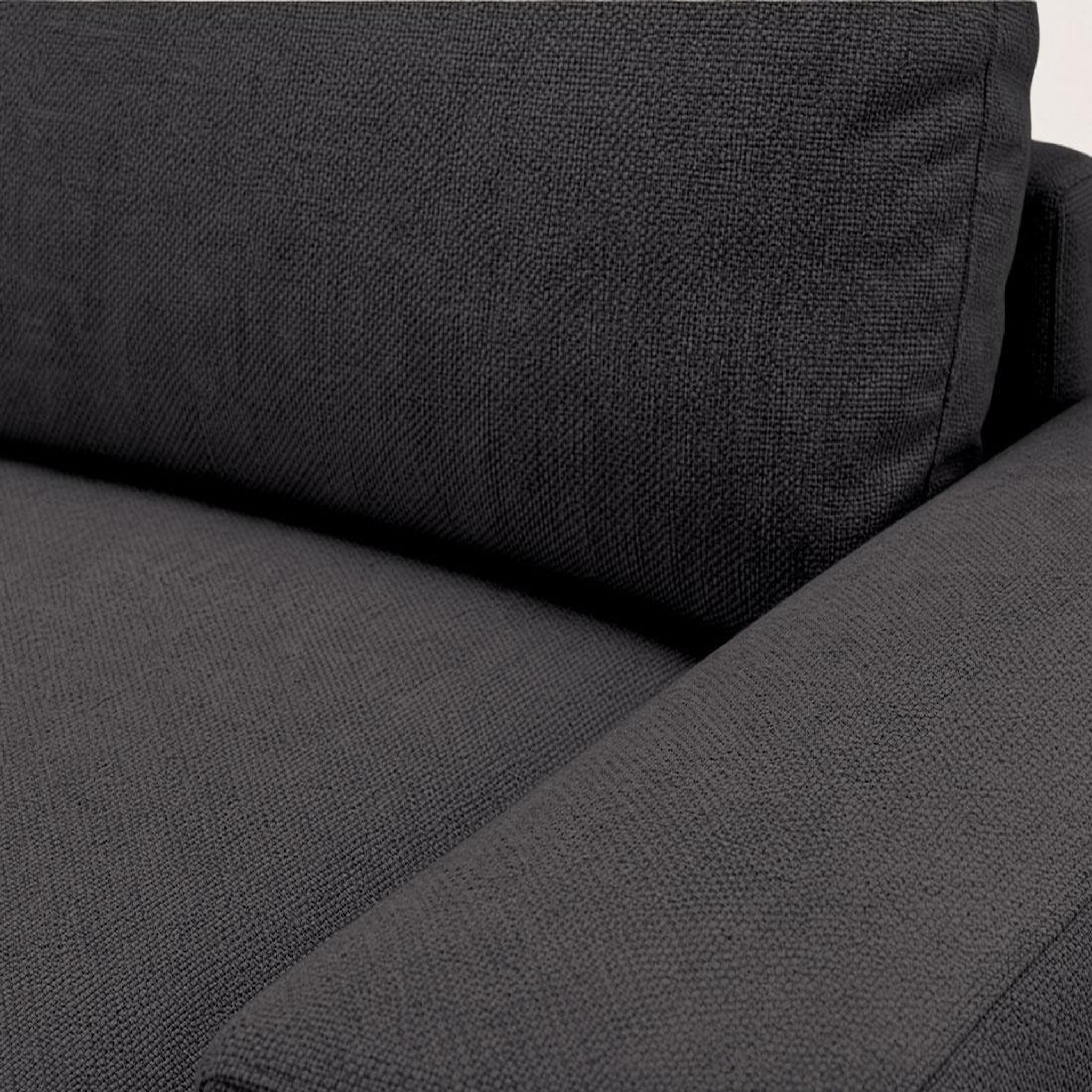 Voir la diapositive 6 : BEST MOBILIER Tama - canapé d'angle droit 4 places convertible avec coffre en tissu