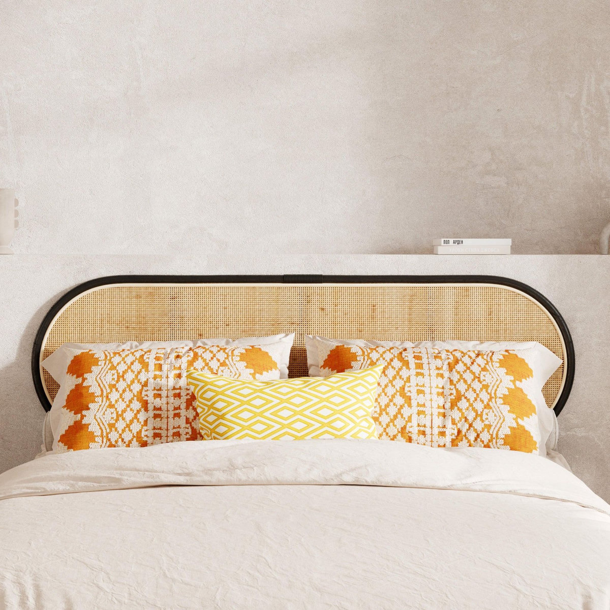 Rendez vous déco Tête de lit en rotin naturel 140 cm - Navahino