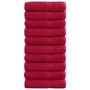 Voir la diapositive 1 : VIDAXL Serviettes de douche de qualité supérieure SOLUND 10 pcs rouge