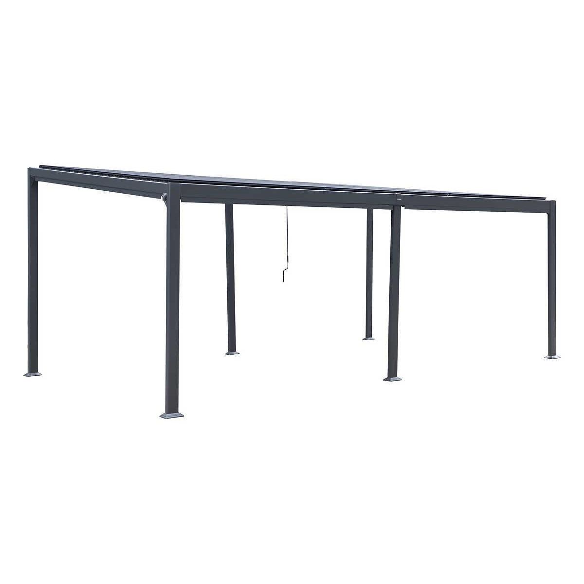 HESPERIDE Pergola bioclimatiqueà lattes orientables Avila 6 x 3,5 m aluminium graphite - Hesperide
