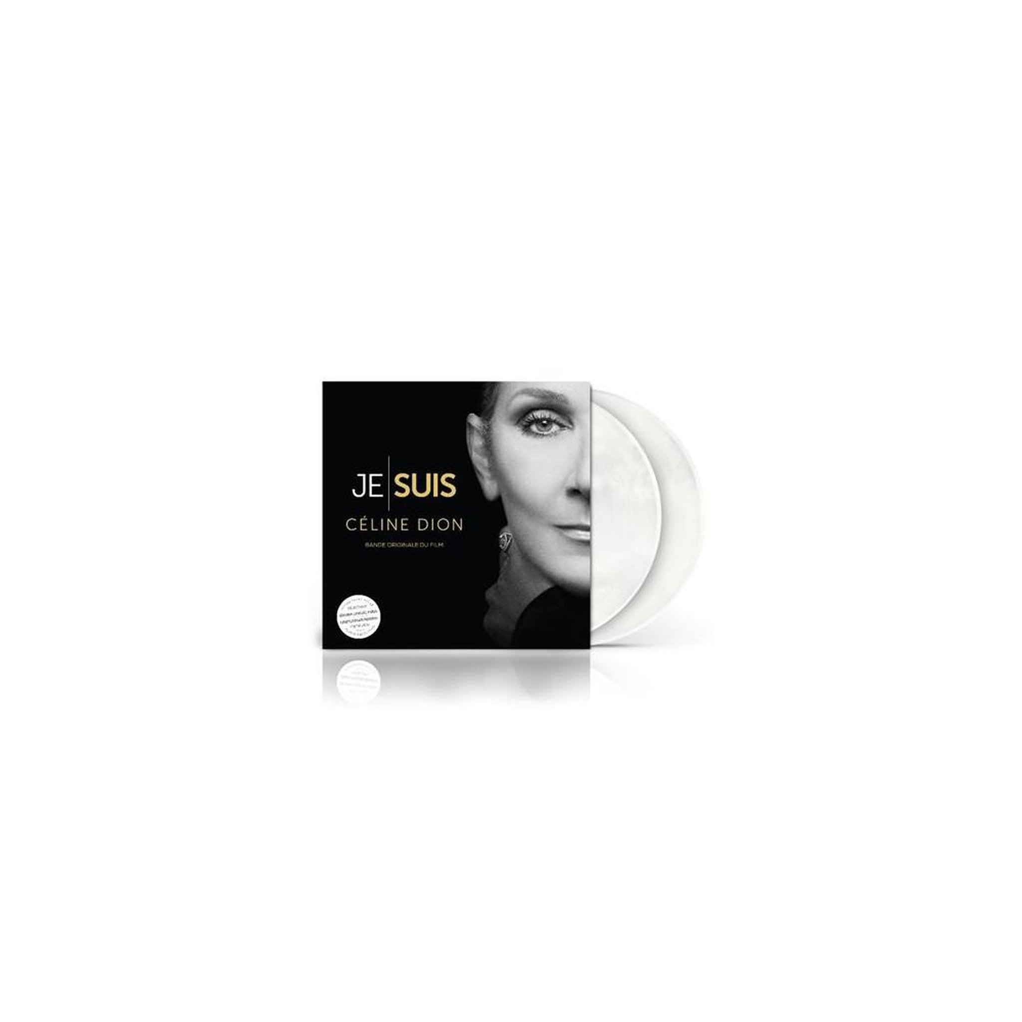 COLUMBIA Vinyle double 2lp « je suis » céline dion édition limitée paris – blanc nacré perlé, bande originale du film