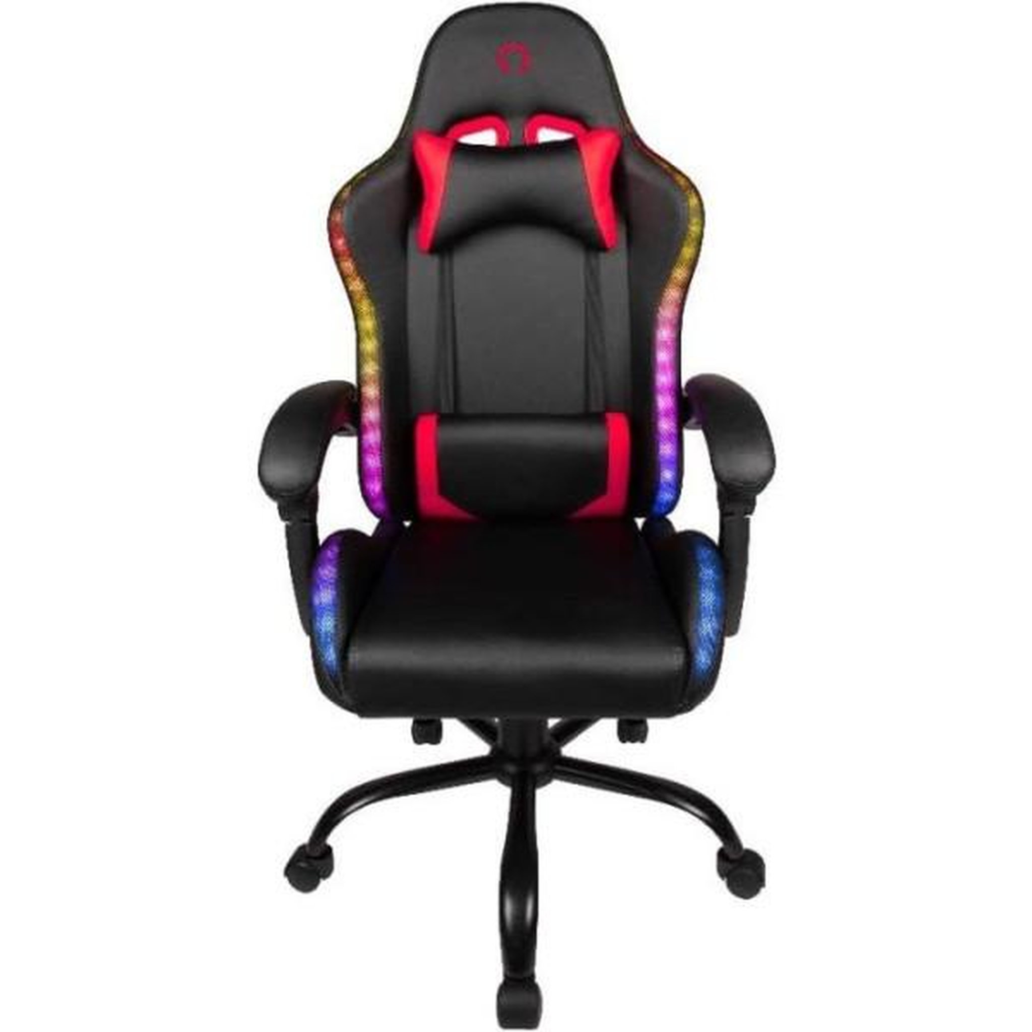 KONIX Chaise de bureau gaming - konix - phantom - éclairage rvb - inclinaison 135° - synthétique - coussin lombaires et cervicaux -
