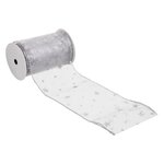 ATMOSPHERA Guirlande de Noël Ruban  Douceur  12x500cm Argent