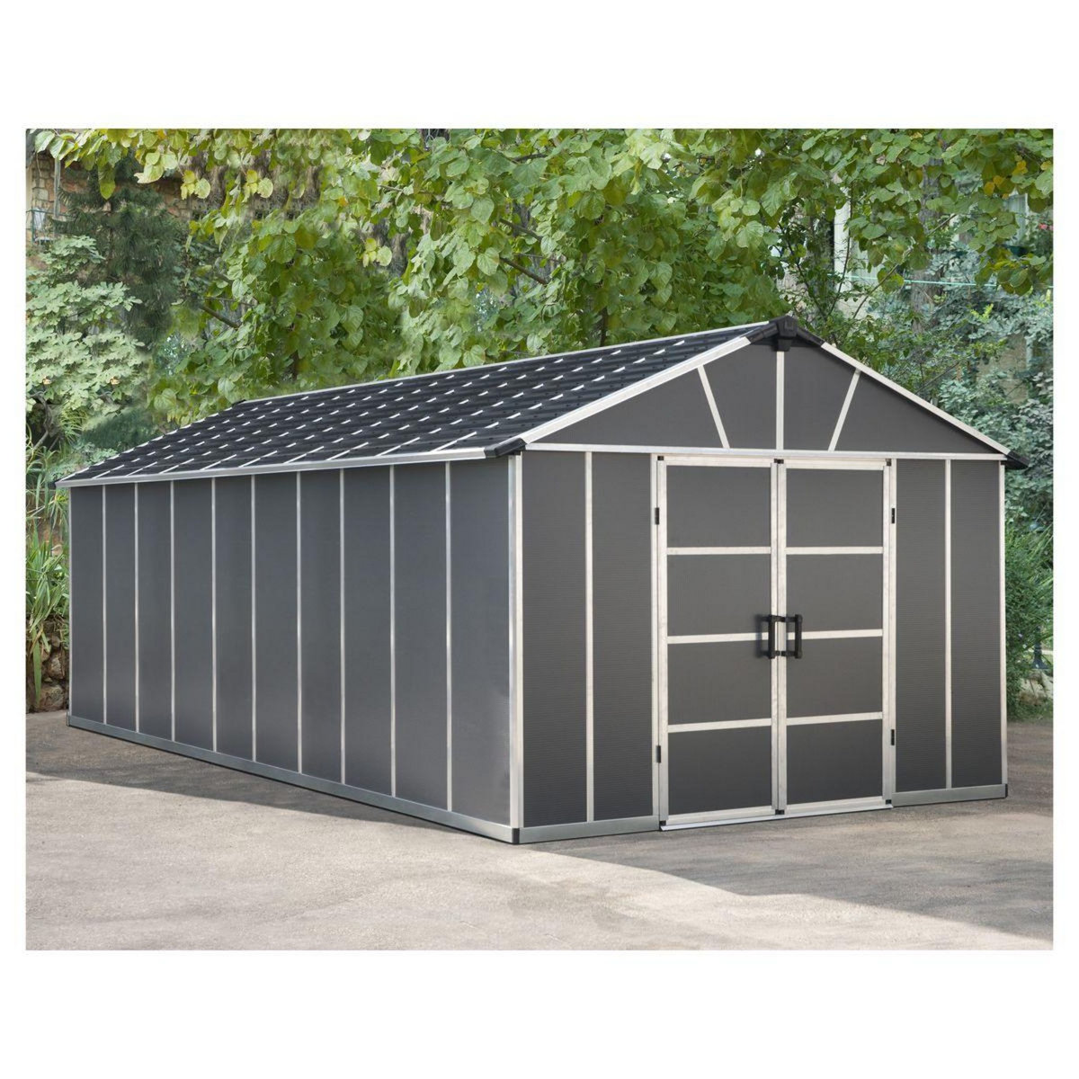 Canopia by PALRAM Abri de jardin métal - Avec plancher - 18,8m² - YUKON