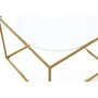 Voir la diapositive 2 : Paris Prix Table d'Appoint Design  Cody  50cm Blanc & Or