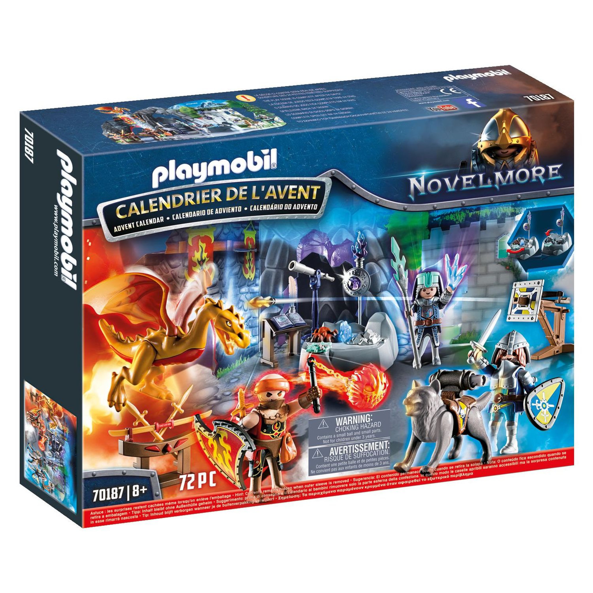 Voir la diapositive 1 : PLAYMOBIL 70187 - Novelmore - Calendrier de l'Avent Duel de chevalier