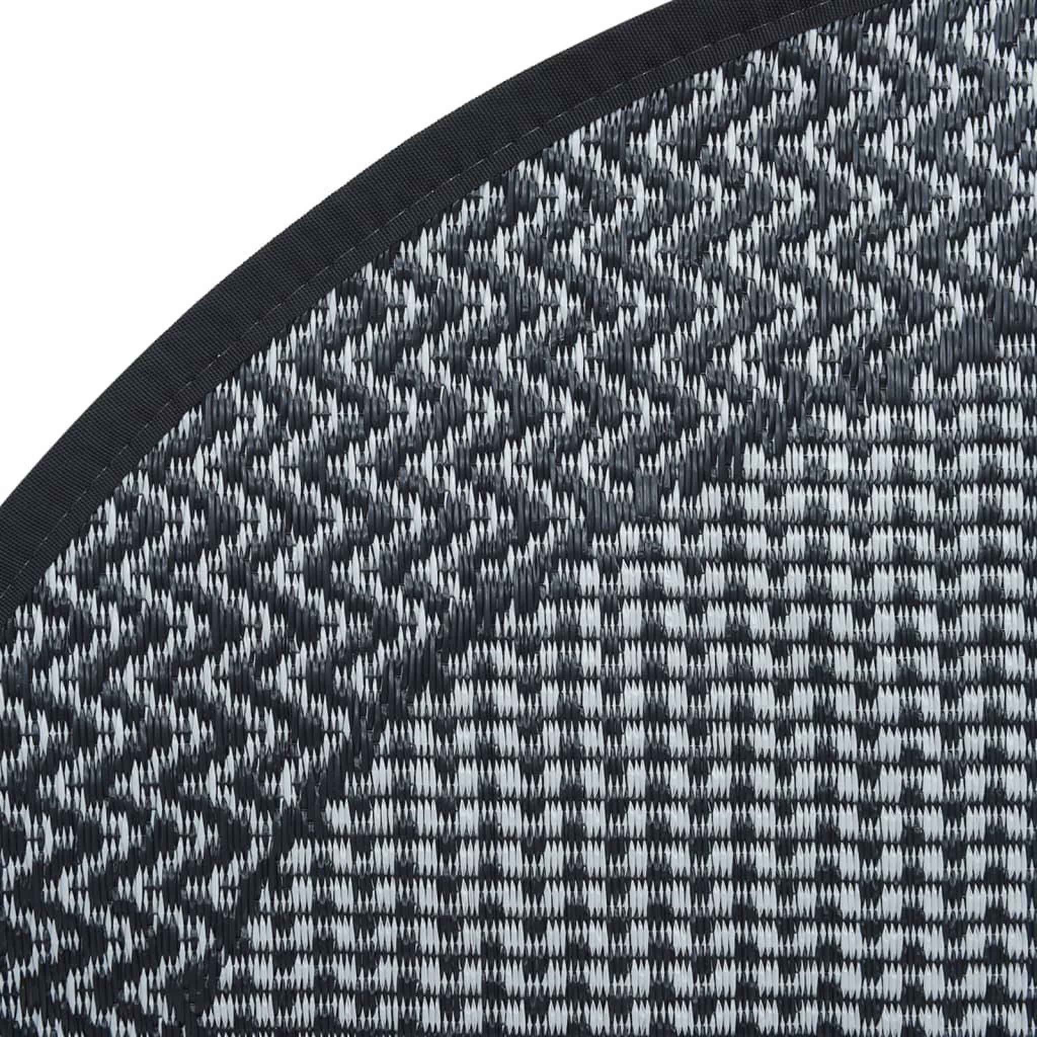 Voir la diapositive 4 : VIDAXL Tapis d'exterieur ARAKIL gris Ø160 cm PP