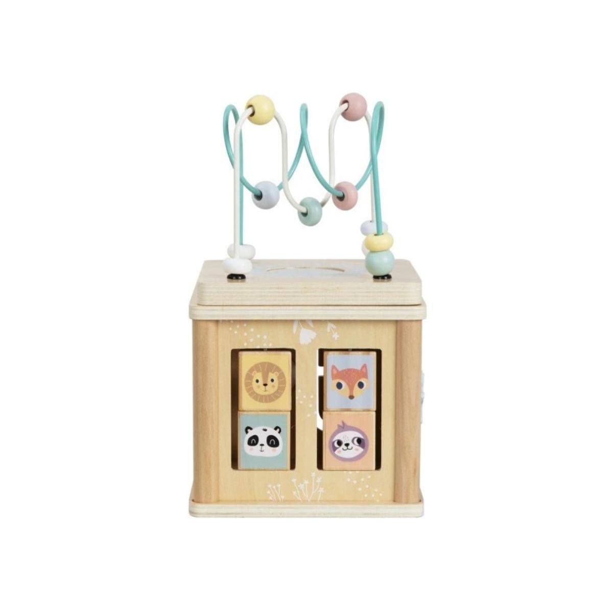 ELINELI Cube d'activités pastel Animaux