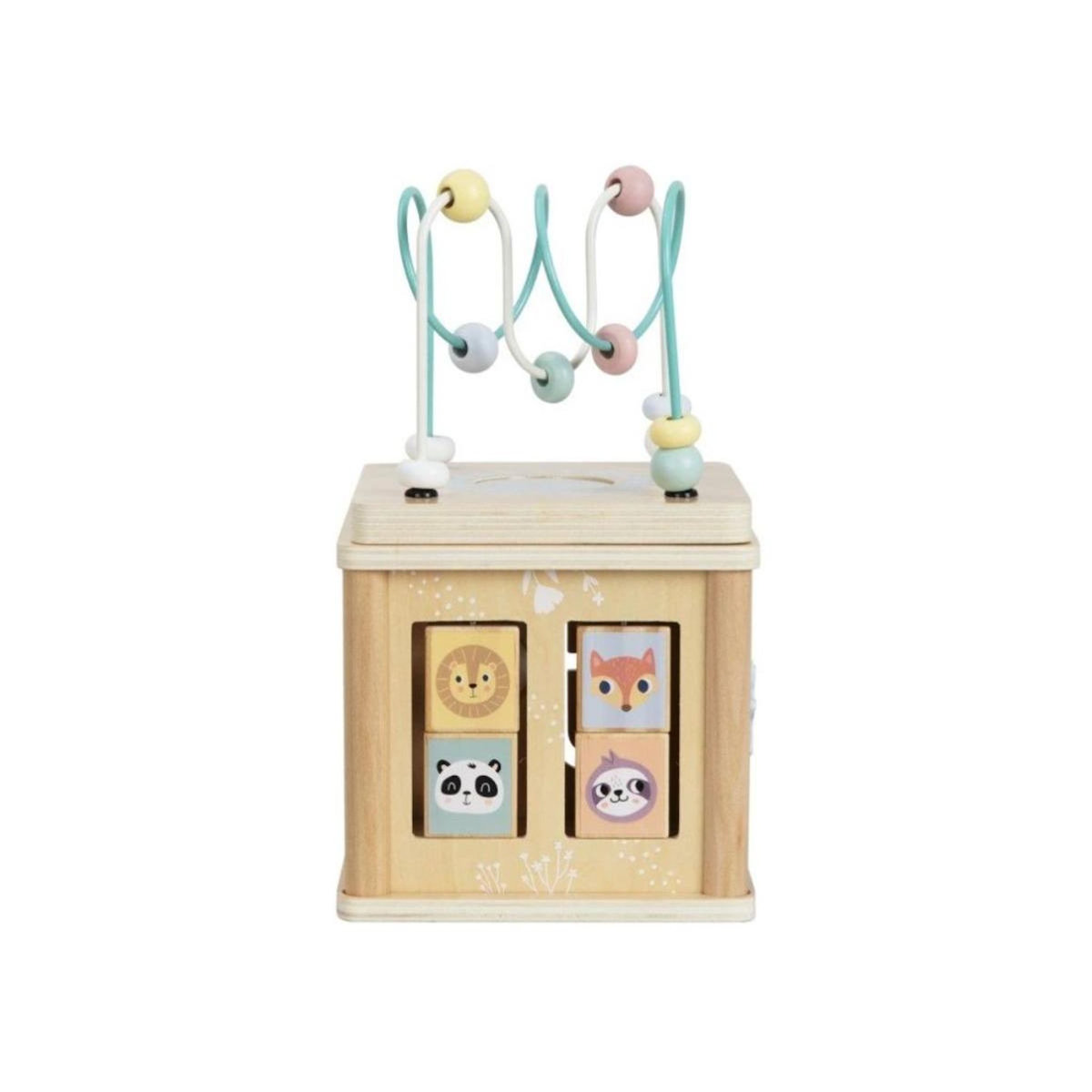 ELINELI Cube d'activités pastel Animaux