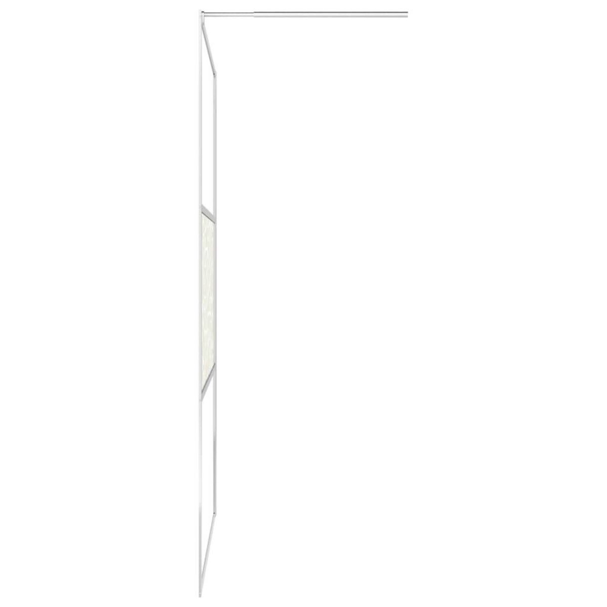 VIDAXL Paroi de douche a l'italienne a verre ESG pierre 80x195 cm