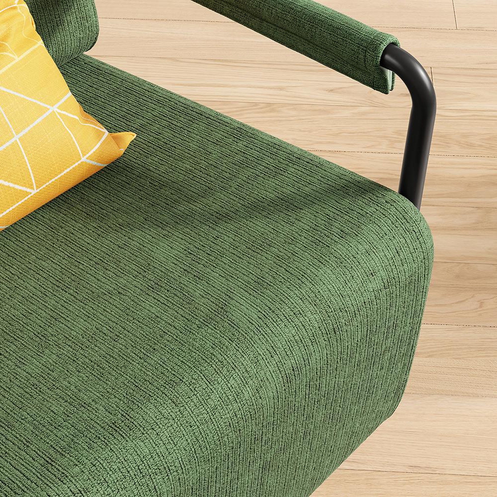 Voir la diapositive 5 : SOBUY Fauteuil relax vert foncé avec repose-pieds 59,5x74x78cm fst99-sy