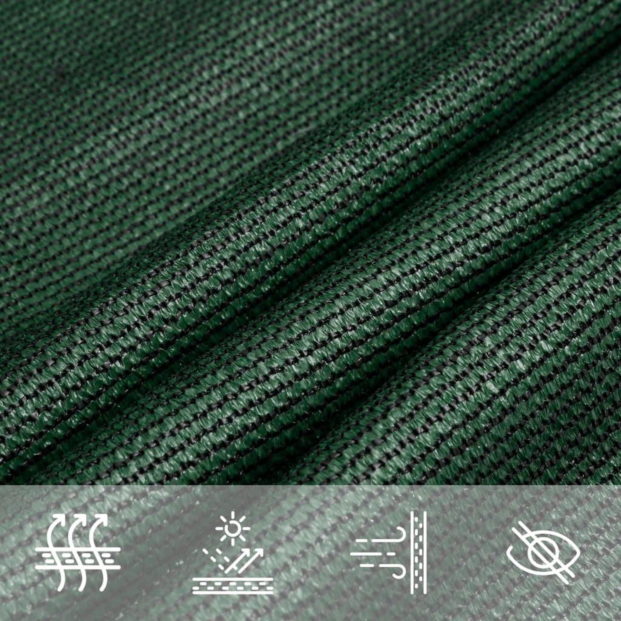 Voir la diapositive 5 : VIDAXL Voile d'ombrage 160 g/m^2 Vert fonce 2x5 m PEHD