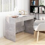 VIDAXL Bureau gris beton 101x50x76,5 cm bois d'ingenierie