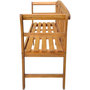 Voir la diapositive 4 : VIDAXL Banc de jardin avec coussin 157 cm Bois d'acacia massif
