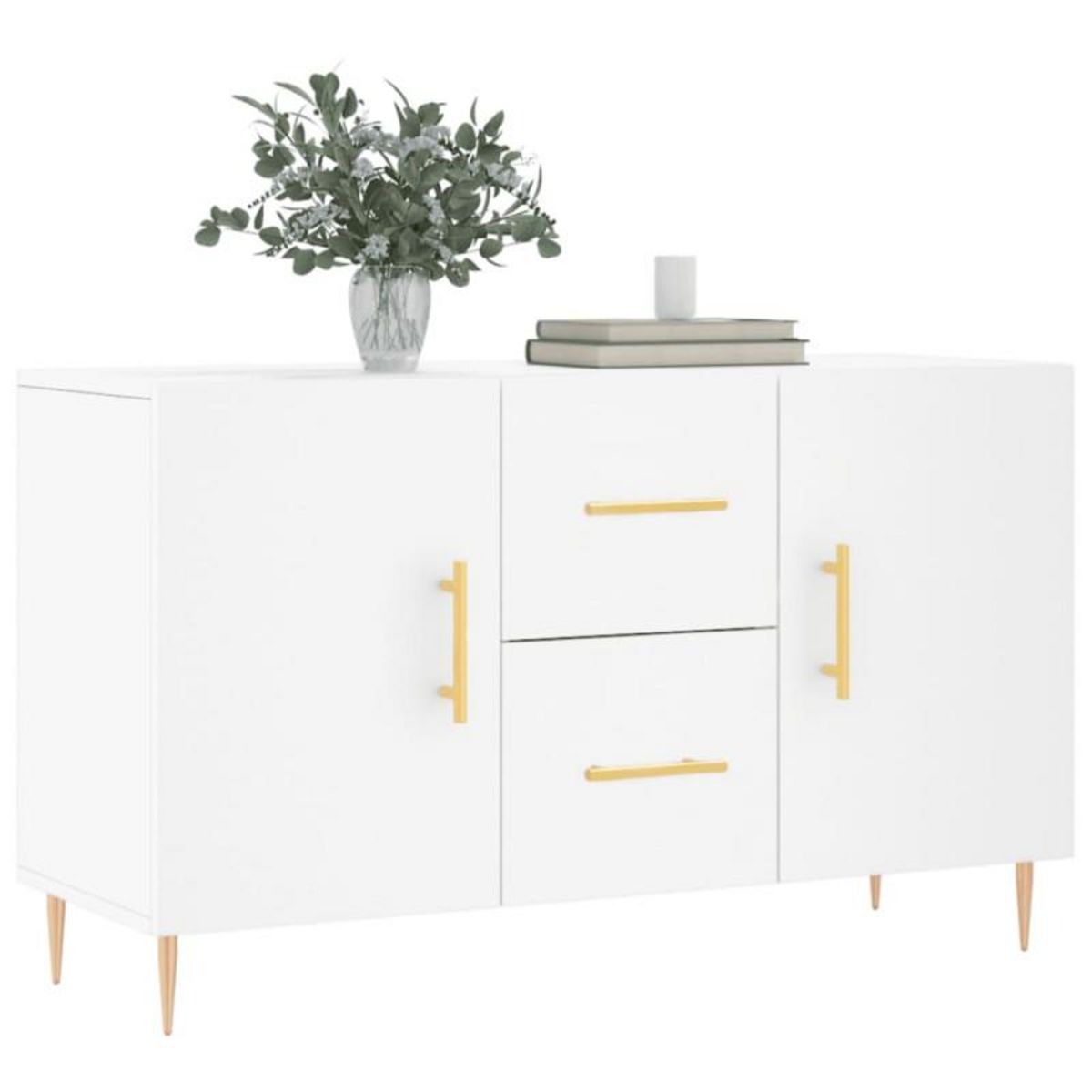 VIDAXL Buffet blanc 100x36x60 cm bois d ingénierie