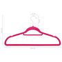 Voir la diapositive 6 : VIDAXL Cintres antiderapants 50 pcs Rose Velours