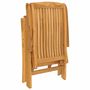 Voir la diapositive 5 : VIDAXL Chaises de jardin inclinables lot de 4 bois massif de teck