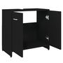 Voir la diapositive 5 : VIDAXL Armoire de salle de bain noir 60x33x61 cm Bois d'ingenierie