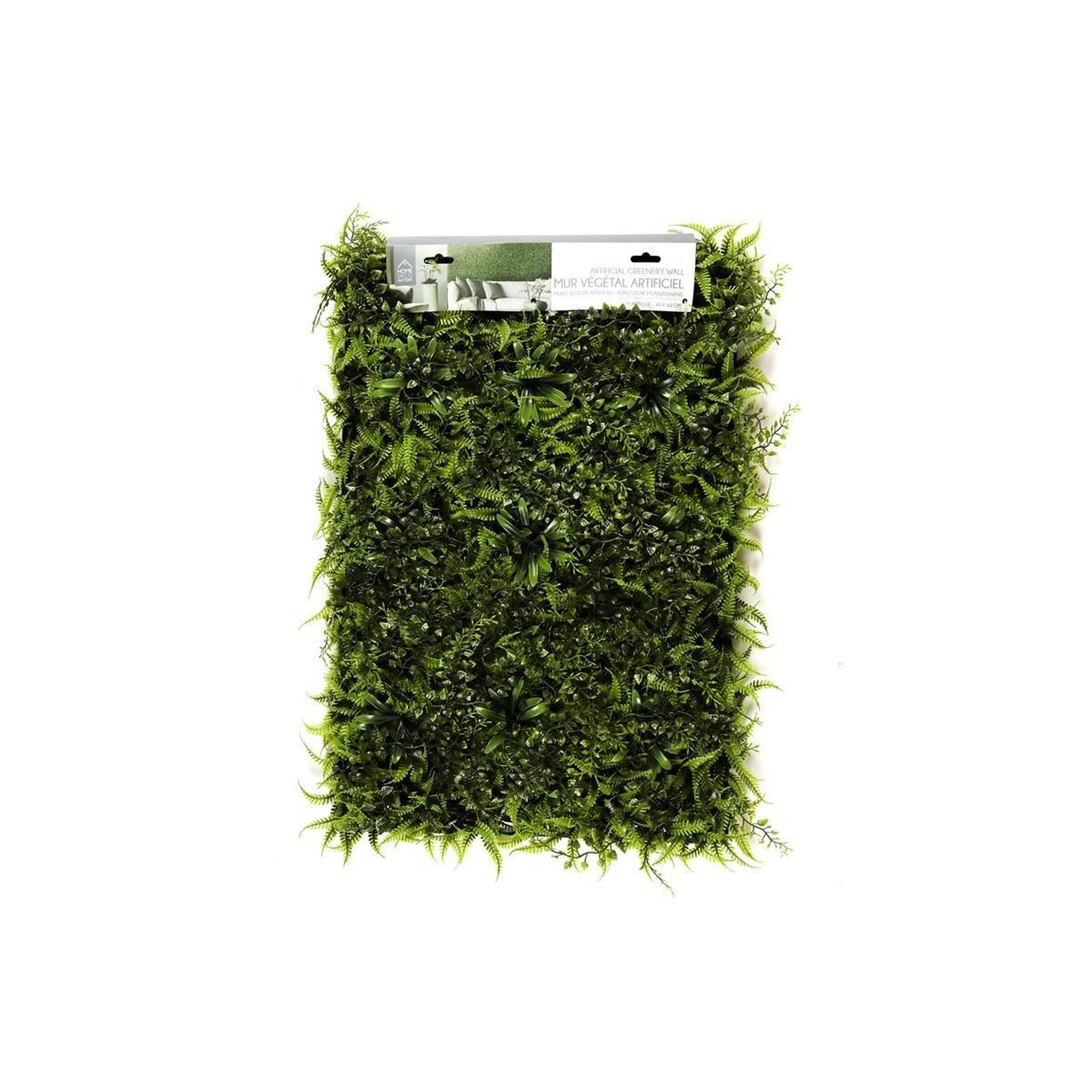 Voir la diapositive 3 : The Home Deco Factory Mur Végétal  Artificiel  40x60cm Vert