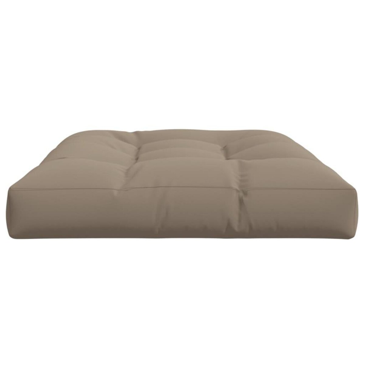 VIDAXL Coussin de palette taupe 120x80x12 cm tissu