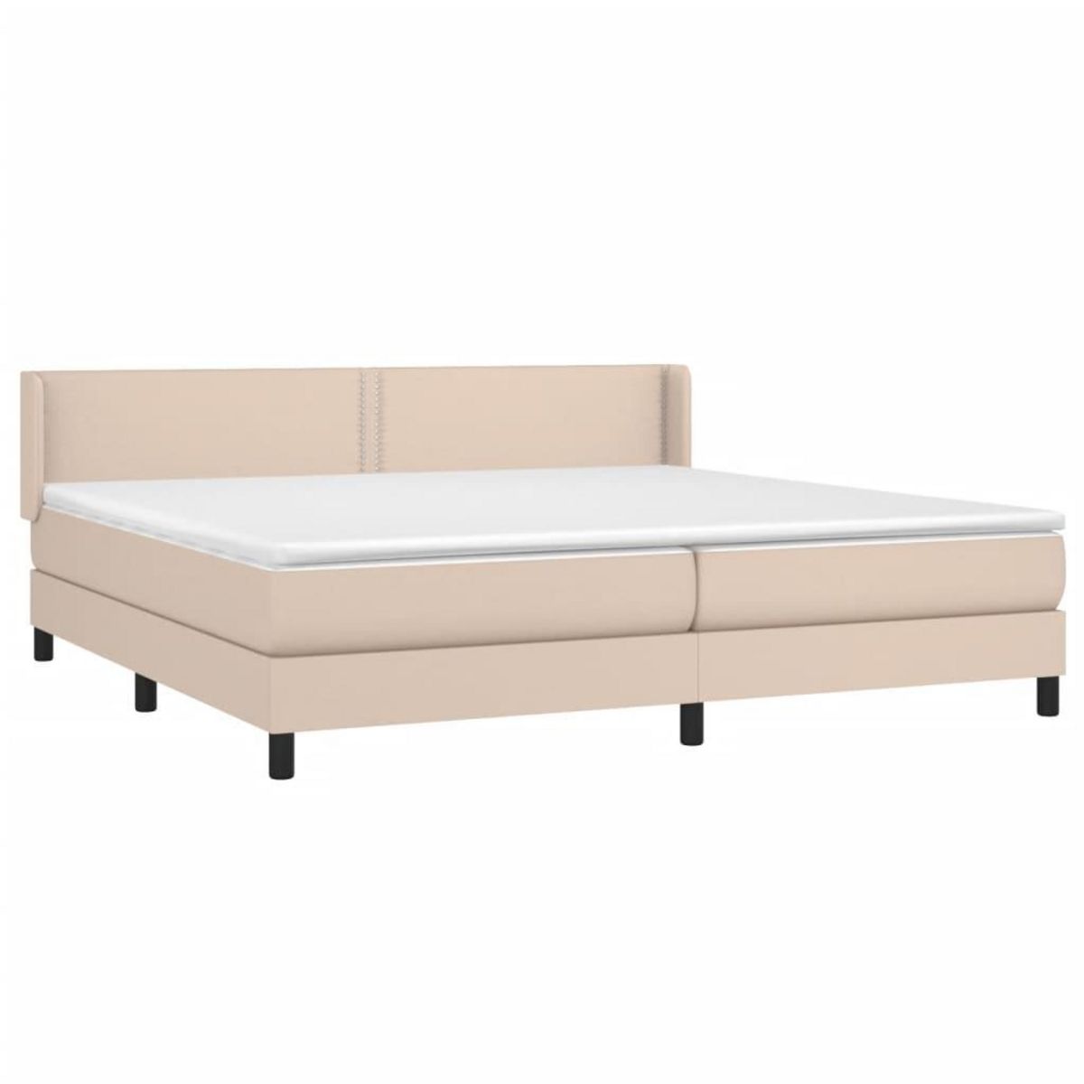 VIDAXL Sommier a lattes de lit avec matelas Cappuccino 200x200 cm