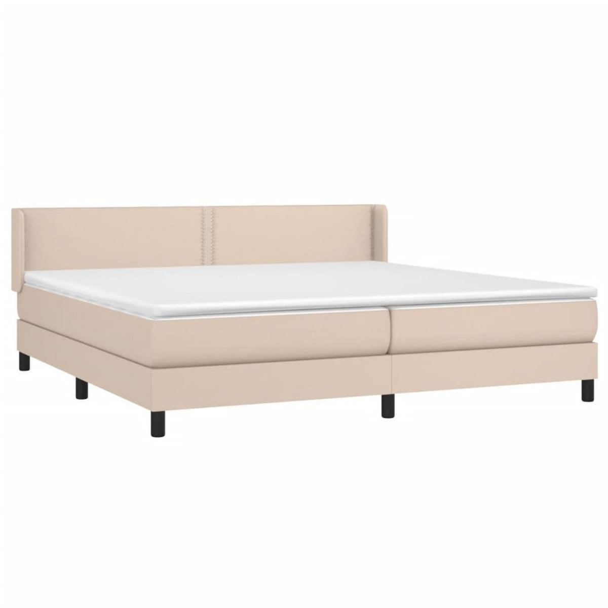 VIDAXL Sommier a lattes de lit avec matelas Cappuccino 200x200 cm