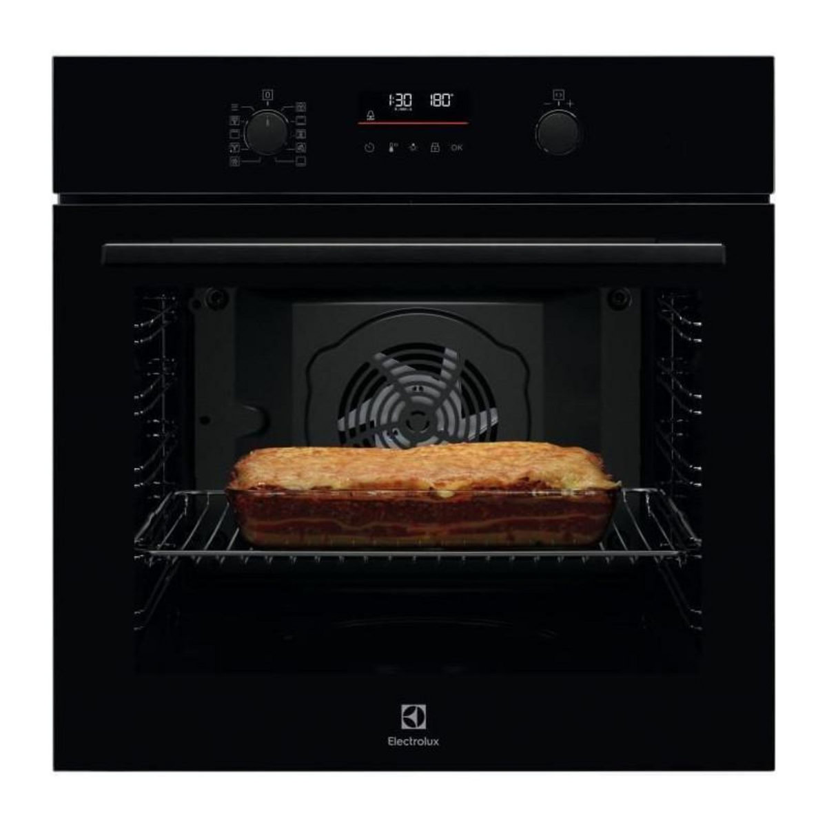 ELECTROLUX Four encastrable - Pyrolyse - Chaleur tournante pulsée - ELECTROLUX - EOF6P46Z - Noir - Porte froide - 59,4 x 59,6 x 56,9 cm