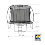 Voir la diapositive 3 : Kettler Trampoline Outdoor Jump 305 cm
