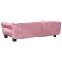 Voir la diapositive 5 : VIDAXL Lit pour chien rose 95x55x30 cm velours