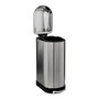 Voir la diapositive 2 : FIVE Poubelle de Cuisine Fine en Inox  Ariane  30L Argent