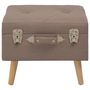 Voir la diapositive 2 : VIDAXL Tabouret de rangement 40 cm Marron Tissu