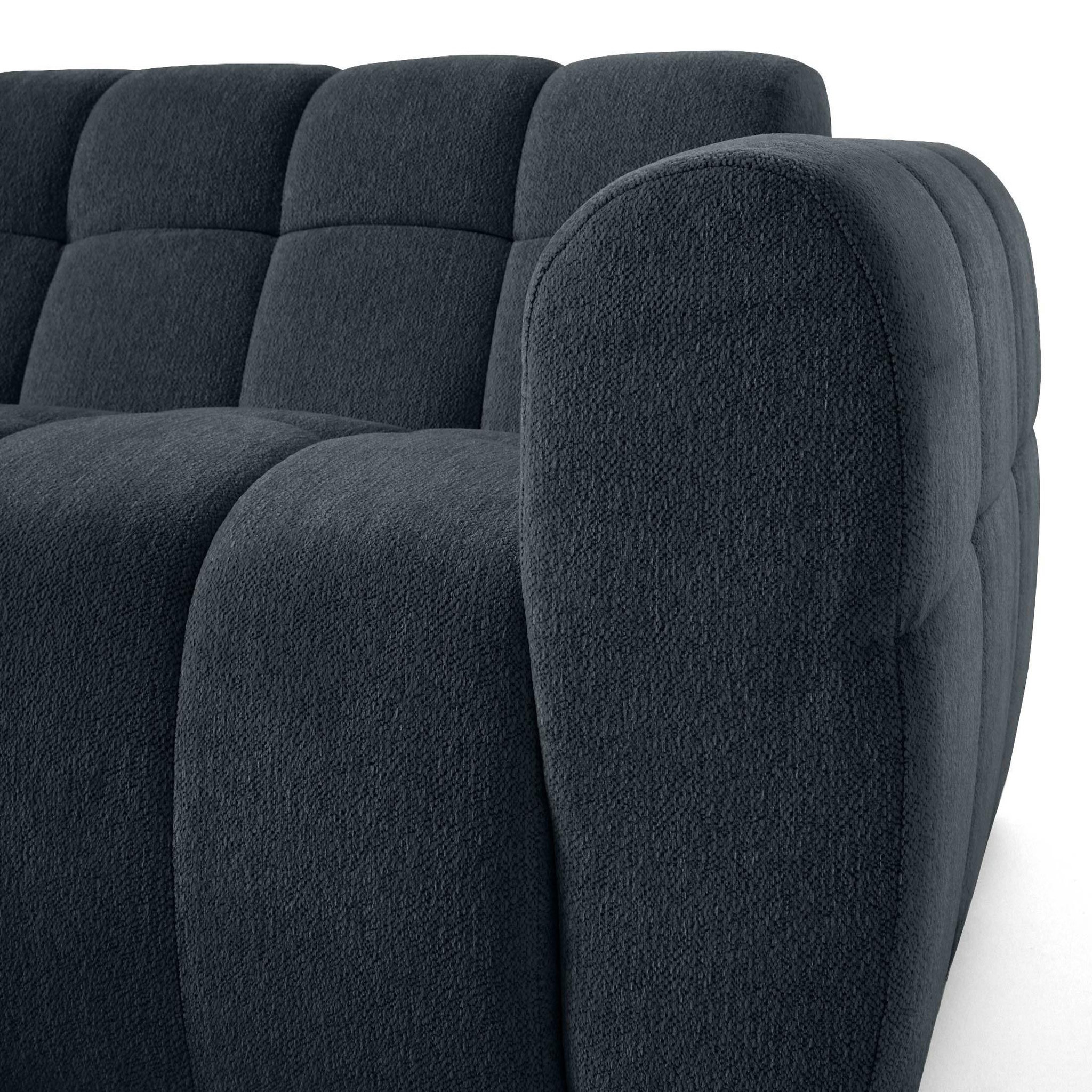 Voir la diapositive 5 : LISA DESIGN Ray - canapé d'angle gauche - 4 places - en tissu texturé