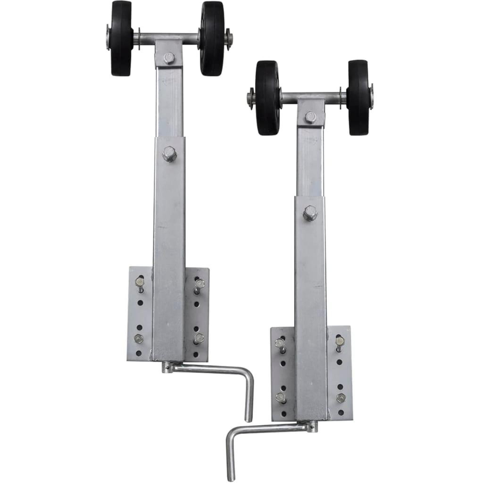 Voir la diapositive 3 : VIDAXL Support a double rouleau pour remorque de bateau 2 pcs 59-84 cm
