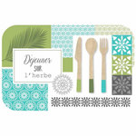 Paris Prix Set de Table Imprimé  Champêtre  28x44cm Bleu & Vert