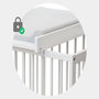 Voir la diapositive 6 : WEBABY Plan à langer amovible avec matelas pour lit bébé ESSENTIEL en bois