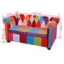 Voir la diapositive 5 : VIDAXL Canape Chesterfield 2 places tissu