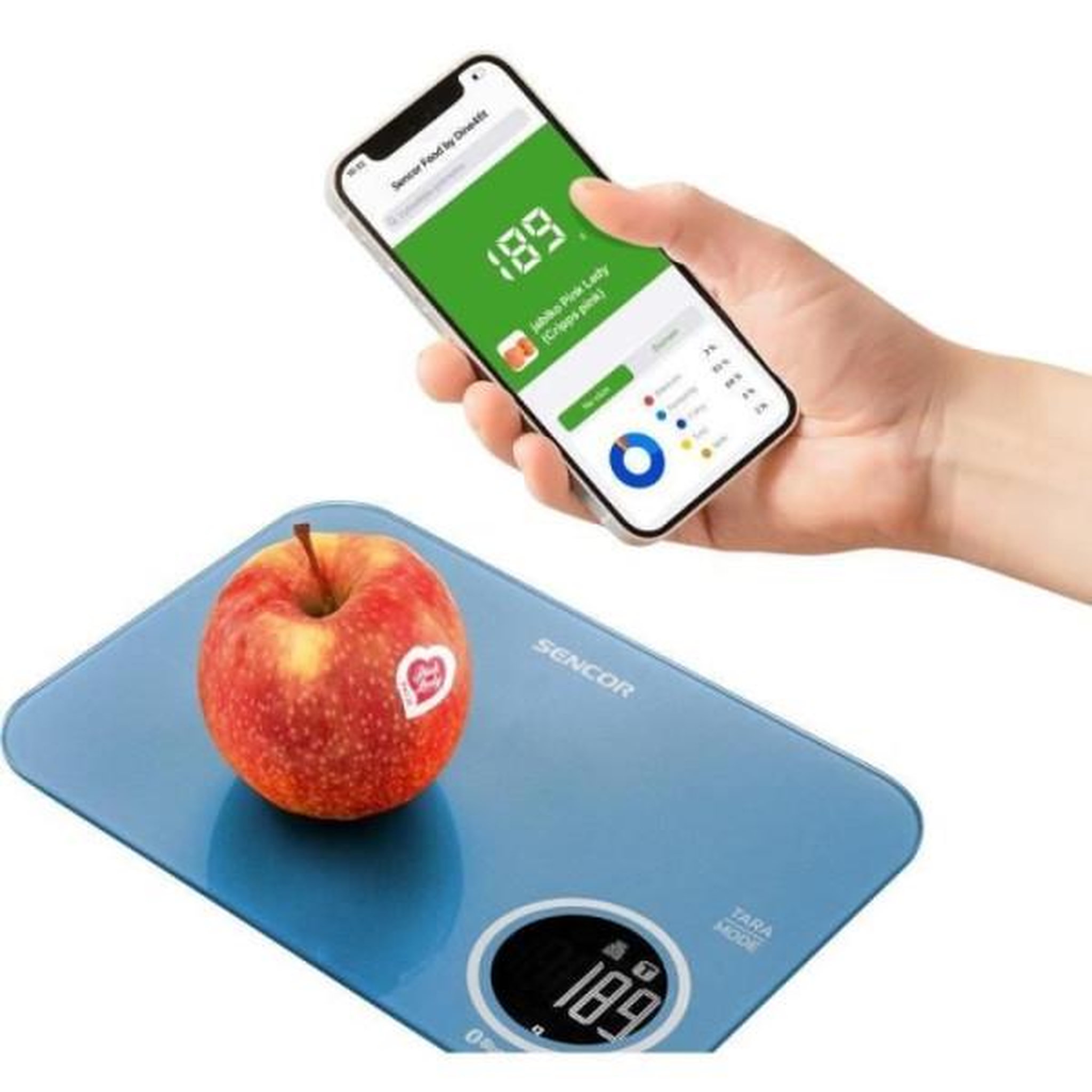 Voir la diapositive 4 : MARKET24 Balance de Cuisine Electronique de Precision  - Sencor - SKS 7072BL