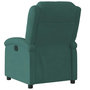 Voir la diapositive 5 : VIDAXL Fauteuil inclinable electrique vert fonce velours