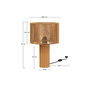 Voir la diapositive 4 : Rendez vous déco Lampe en papier de corde et socle en rondin de bois-Mira
