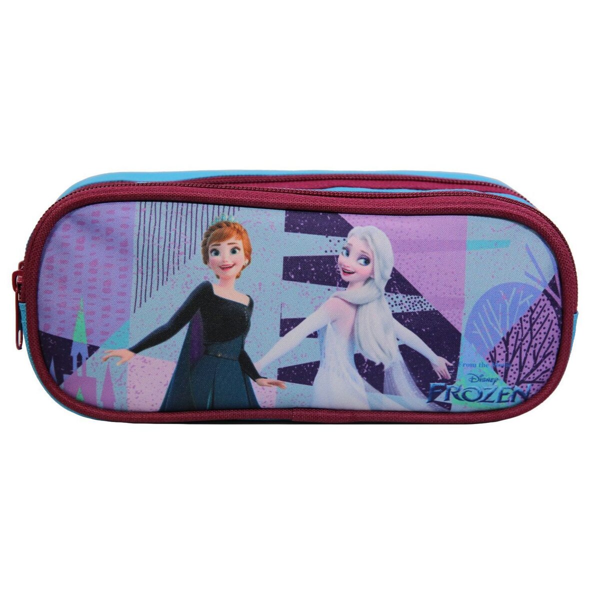 Trousse rectangulaire Disney La Reine Des Neiges Frozen Bleue