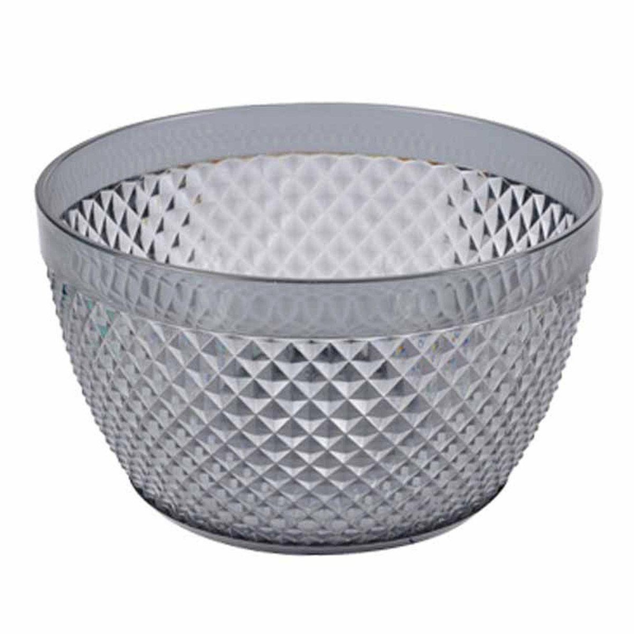 HOMEA Saladier déco  acrylique  13cm gris