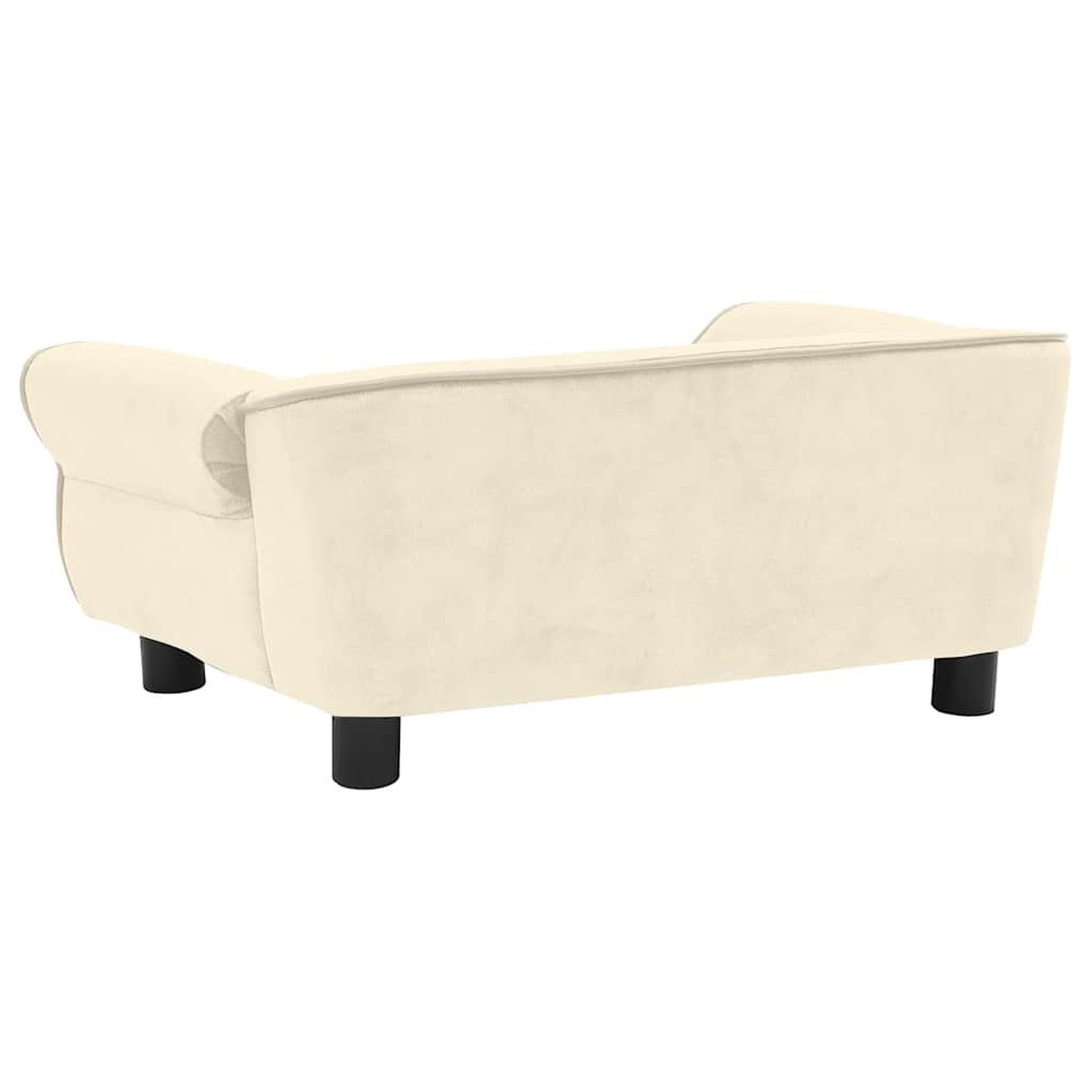 Voir la diapositive 4 : VIDAXL Canape pour chien Creme 72x45x30 cm Peluche