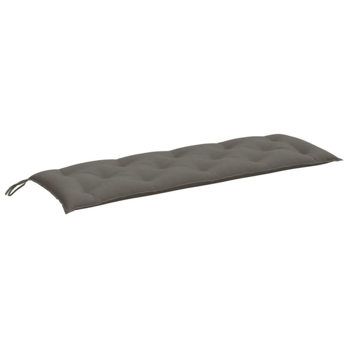 VIDAXL Coussin de banc de jardin gris fonce melange 150x50x7 cm tissu