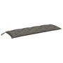 Voir la diapositive 2 : VIDAXL Coussin de banc de jardin gris fonce melange 150x50x7 cm tissu