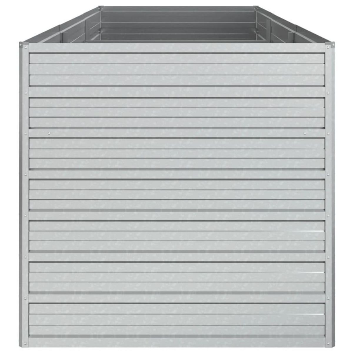 VIDAXL Lit sureleve de jardin 240x80x77 cm Acier galvanise Argente