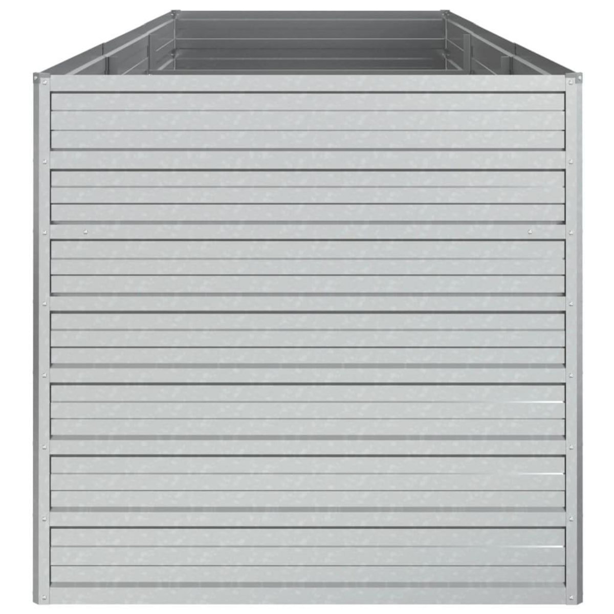 VIDAXL Lit sureleve de jardin 240x80x77 cm Acier galvanise Argente