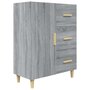 Voir la diapositive 2 : VIDAXL Buffet sonoma gris 69,5x34x90 cm bois d'ingenierie