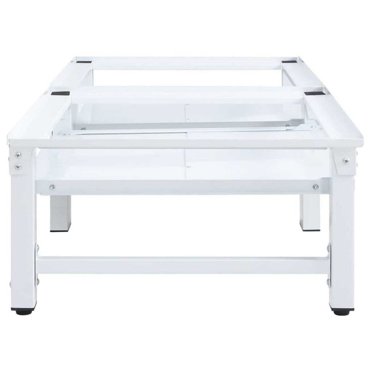 VIDAXL Socle de lave-linge et seche-linge et etagere coulissante Blanc