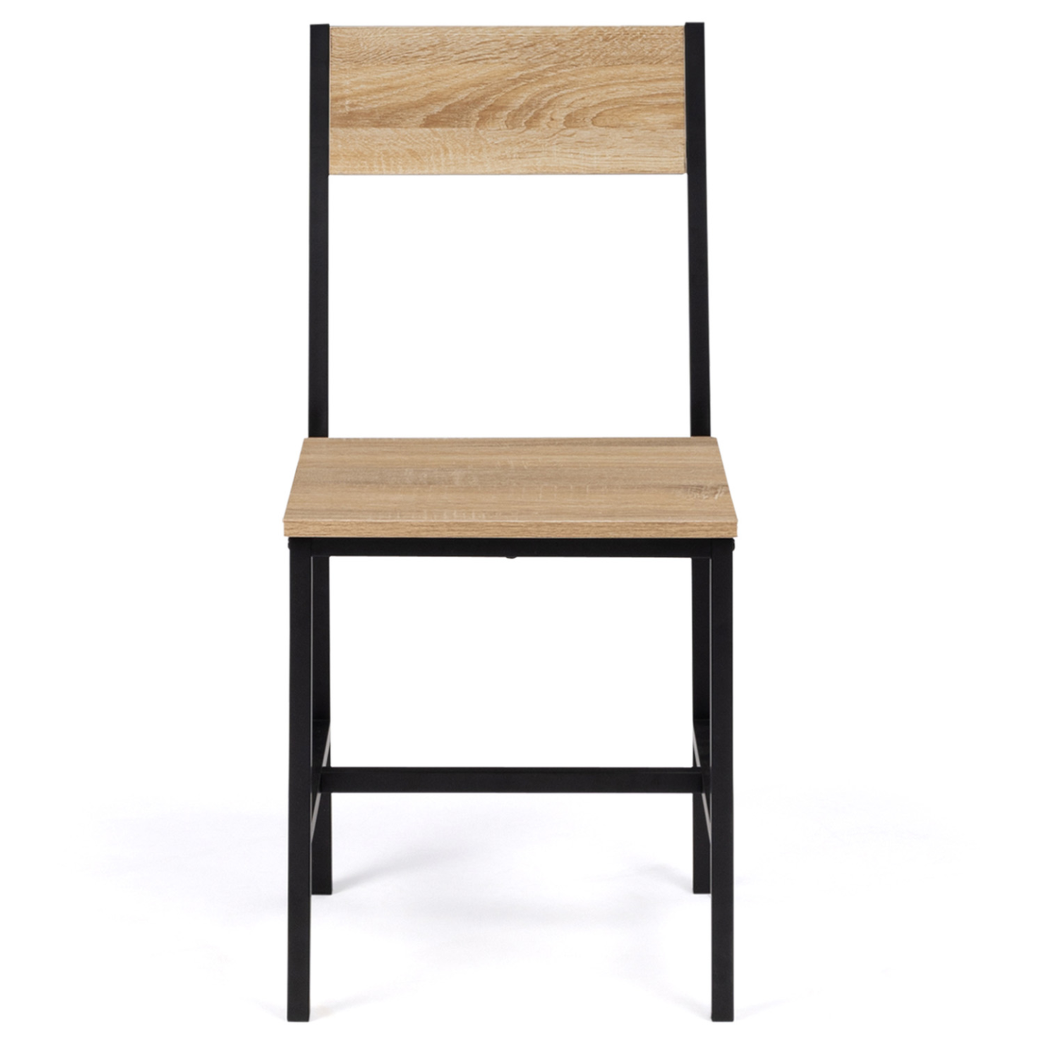 Voir la diapositive 4 : ID MARKET Lot de 4 chaises de cuisine detroit design industriel